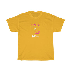 JESUS IS KING Tee (Pink)