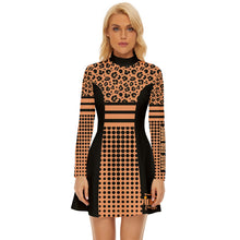Load image into Gallery viewer, Fierce Sporty Long Sleeve Coral Dress
