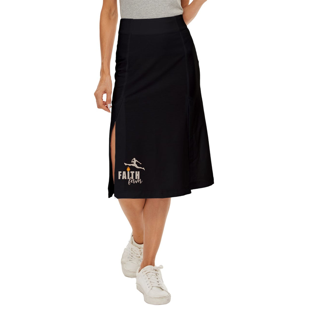 Faith Black Athletic Skirt