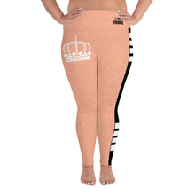 Load image into Gallery viewer, JESUS IS KING Plus Size Coral Leggings
