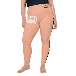 JESUS IS KING Plus Size Coral Leggings