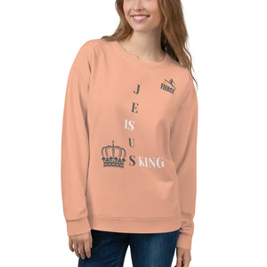 JESUS IS KING Coral  Sweatshirt