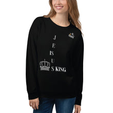 Load image into Gallery viewer, JESUS IS KING Black Sweatshirt
