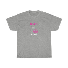 Load image into Gallery viewer, JESUS IS KING Tee (Pink)
