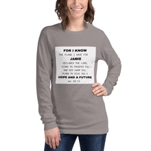 Load image into Gallery viewer, Jerimiah 29:11 Long Sleeve T | Jer 1:5
